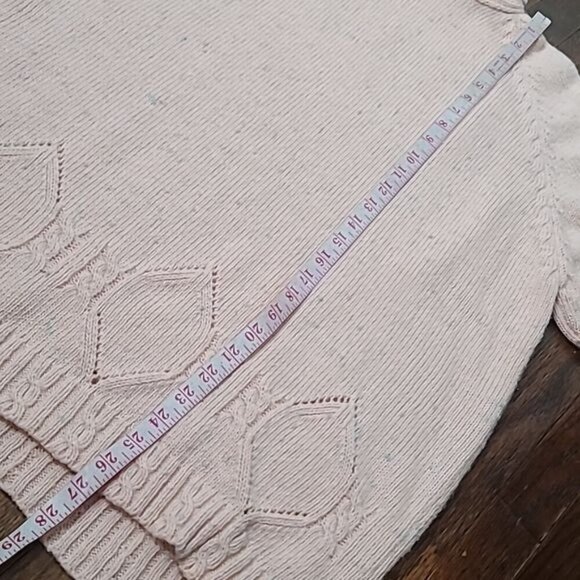 Vintage 80s Pastel Pink Knit Oversized Cozy Barbiecore Sweater XL - Picture 9 of 13